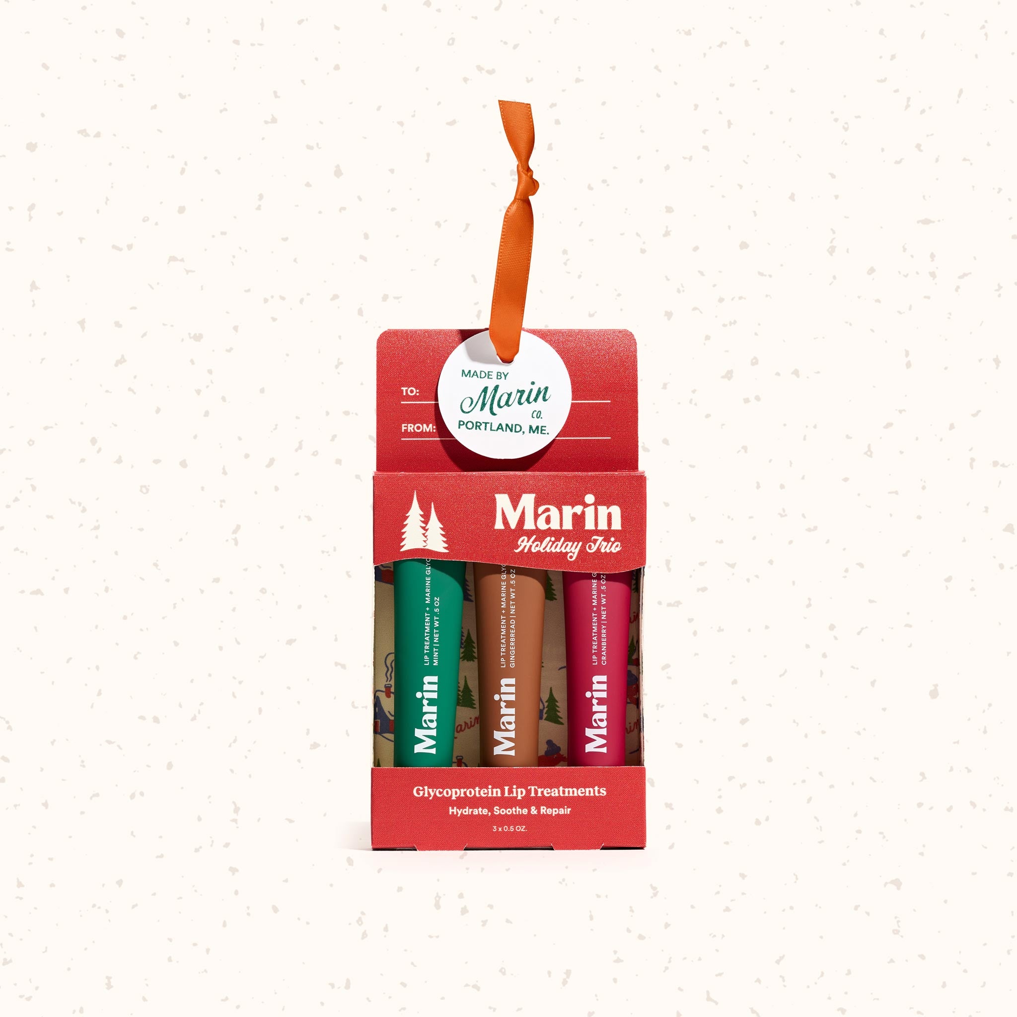 Holiday Trio Ornament (Mint, Gingerbread, Cranberry)