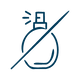 Fragrance-free icon — stylized perfume bottle with a diagonal slash