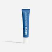 Blue Marin lip tube; label reads 'LIP TREATMENT + MARINE GLYCOPROTEINS BLUEBERRY FRENCH TOAST NET WT .5 OZ'